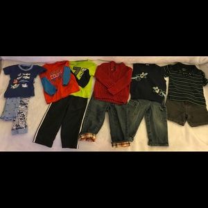 Boys Bundle 18-24 months 5 outfits (12 pieces)
